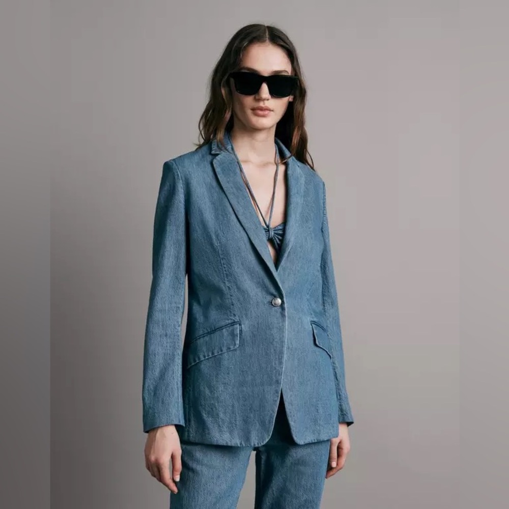 rag & bone | Margot Denim Blazer | Size 2